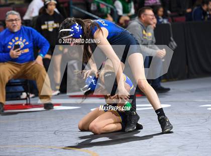 Thumbnail 3 in CIF State Girls Wrestling Championships (Consolation RD1) photogallery.