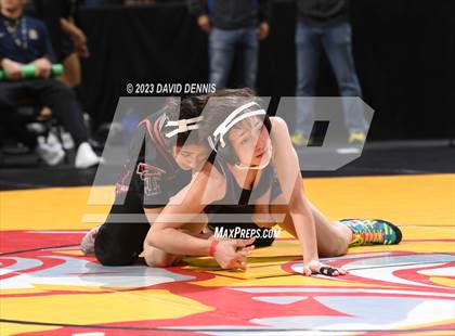 Thumbnail 1 in CIF State Girls Wrestling Championships (Consolation RD1) photogallery.