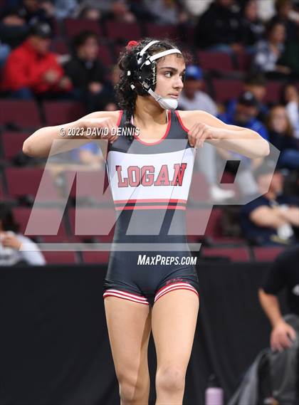 Thumbnail 3 in CIF State Girls Wrestling Championships (Consolation RD1) photogallery.