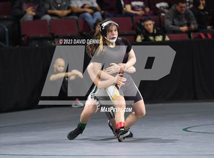 Thumbnail 3 in CIF State Girls Wrestling Championships (Consolation RD1) photogallery.