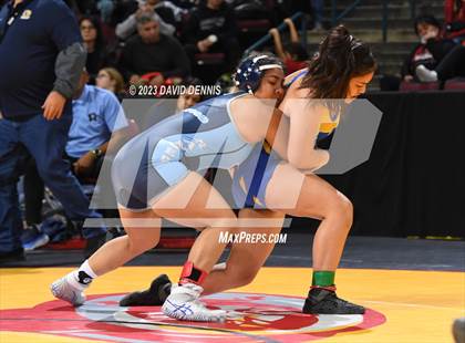 Thumbnail 2 in CIF State Girls Wrestling Championships (Consolation RD1) photogallery.