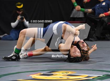 Thumbnail 3 in CIF State Girls Wrestling Championships (Consolation RD1) photogallery.
