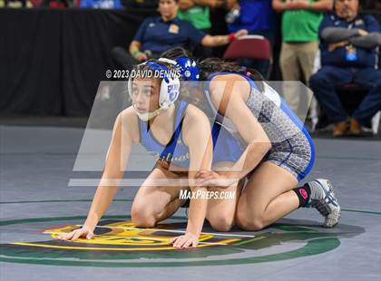 Thumbnail 2 in CIF State Girls Wrestling Championships (Consolation RD1) photogallery.