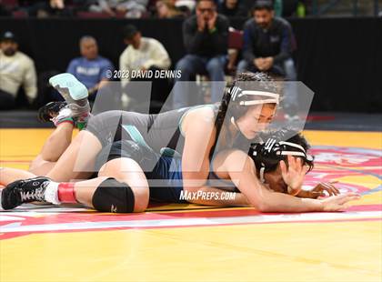 Thumbnail 3 in CIF State Girls Wrestling Championships (Consolation RD1) photogallery.