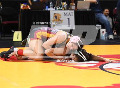 Thumbnail 3 in CIF State Girls Wrestling Championships (Consolation RD1) photogallery.
