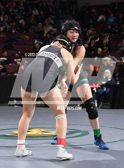 Thumbnail 2 in CIF State Girls Wrestling Championships (Consolation RD1) photogallery.
