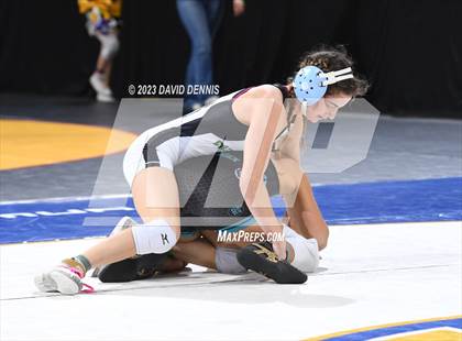 Thumbnail 2 in CIF State Girls Wrestling Championships (Consolation RD1) photogallery.
