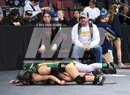 Thumbnail 3 in CIF State Girls Wrestling Championships (Consolation RD1) photogallery.
