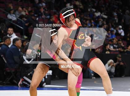 Thumbnail 2 in CIF State Girls Wrestling Championships (Consolation RD1) photogallery.