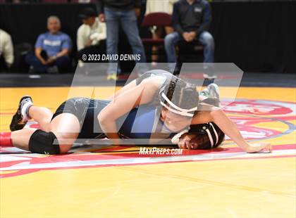 Thumbnail 2 in CIF State Girls Wrestling Championships (Consolation RD1) photogallery.