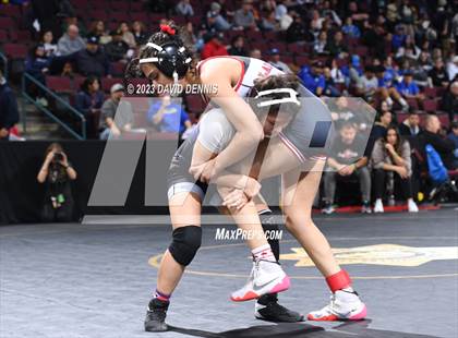 Thumbnail 3 in CIF State Girls Wrestling Championships (Consolation RD1) photogallery.