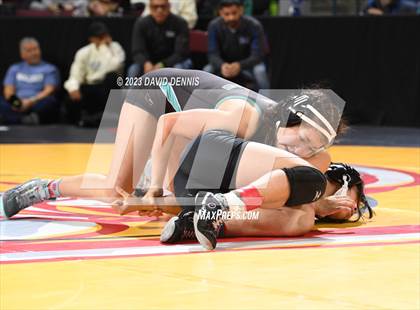 Thumbnail 3 in CIF State Girls Wrestling Championships (Consolation RD1) photogallery.