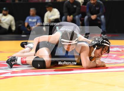 Thumbnail 3 in CIF State Girls Wrestling Championships (Consolation RD1) photogallery.