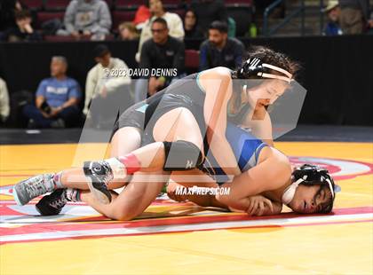 Thumbnail 2 in CIF State Girls Wrestling Championships (Consolation RD1) photogallery.
