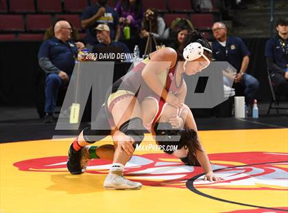 Thumbnail 3 in CIF State Girls Wrestling Championships (Consolation RD1) photogallery.