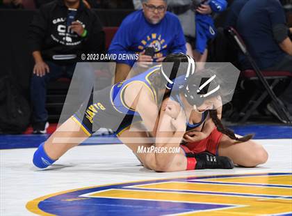 Thumbnail 2 in CIF State Girls Wrestling Championships (Consolation RD1) photogallery.