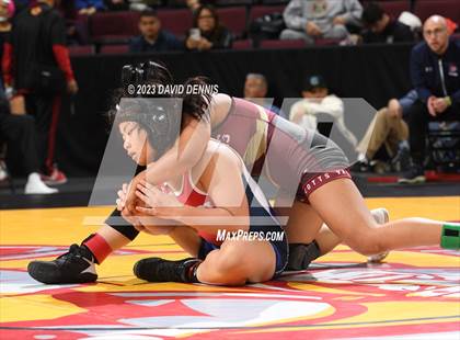 Thumbnail 3 in CIF State Girls Wrestling Championships (Consolation RD1) photogallery.