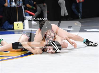 Thumbnail 3 in CIF State Girls Wrestling Championships (Consolation RD1) photogallery.