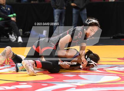 Thumbnail 2 in CIF State Girls Wrestling Championships (Consolation RD1) photogallery.