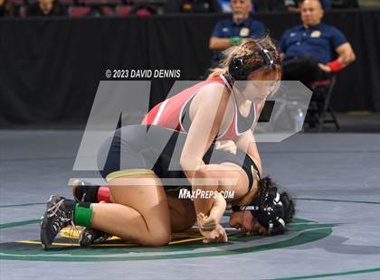 Thumbnail 2 in CIF State Girls Wrestling Championships (Consolation RD1) photogallery.