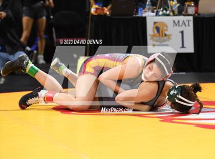 Thumbnail 1 in CIF State Girls Wrestling Championships (Consolation RD1) photogallery.