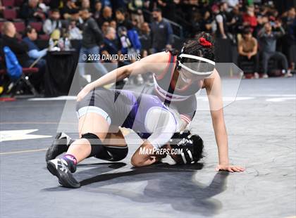 Thumbnail 3 in CIF State Girls Wrestling Championships (Consolation RD1) photogallery.