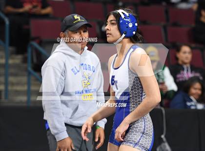 Thumbnail 1 in CIF State Girls Wrestling Championships (Consolation RD1) photogallery.