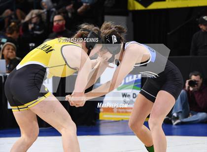 Thumbnail 2 in CIF State Girls Wrestling Championships (Consolation RD1) photogallery.