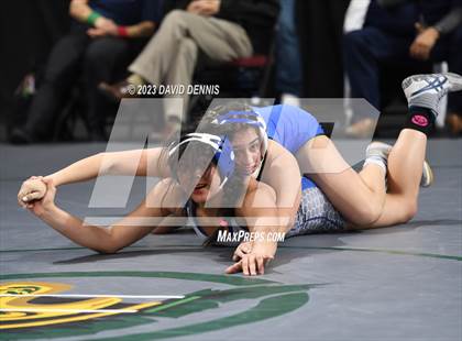 Thumbnail 3 in CIF State Girls Wrestling Championships (Consolation RD1) photogallery.