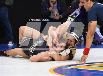 Thumbnail 3 in CIF State Girls Wrestling Championships (Consolation RD1) photogallery.