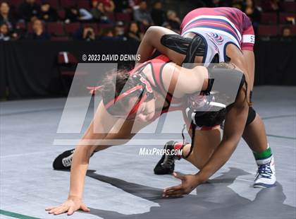 Thumbnail 2 in CIF State Girls Wrestling Championships (Consolation RD1) photogallery.