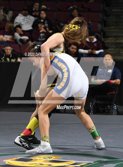 Thumbnail 2 in CIF State Girls Wrestling Championships (Consolation RD1) photogallery.