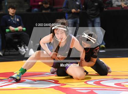 Thumbnail 2 in CIF State Girls Wrestling Championships (Consolation RD1) photogallery.
