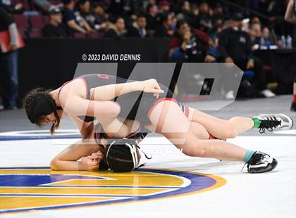 Thumbnail 3 in CIF State Girls Wrestling Championships (Consolation RD1) photogallery.