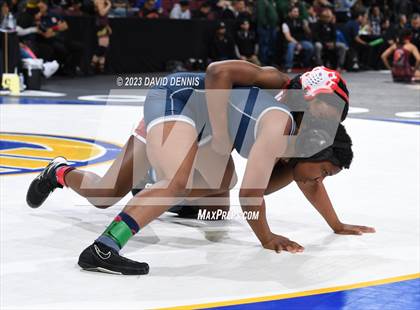 Thumbnail 3 in CIF State Girls Wrestling Championships (Consolation RD1) photogallery.