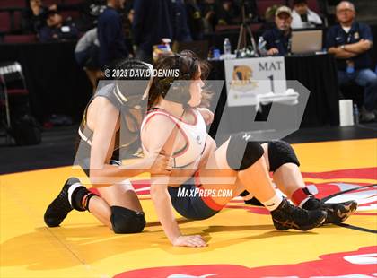 Thumbnail 2 in CIF State Girls Wrestling Championships (Consolation RD1) photogallery.
