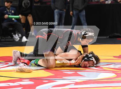 Thumbnail 2 in CIF State Girls Wrestling Championships (Consolation RD1) photogallery.