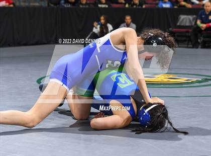 Thumbnail 3 in CIF State Girls Wrestling Championships (Consolation RD1) photogallery.