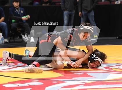 Thumbnail 3 in CIF State Girls Wrestling Championships (Consolation RD1) photogallery.