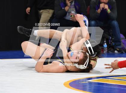 Thumbnail 3 in CIF State Girls Wrestling Championships (Consolation RD1) photogallery.