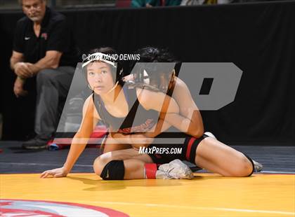 Thumbnail 2 in CIF State Girls Wrestling Championships (Consolation RD1) photogallery.