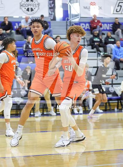 Thumbnail 3 in Orangeville Prep (Canada) vs. Wasatch Academy (5 for the Fight National Hoopfest) photogallery.