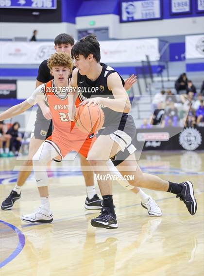 Thumbnail 2 in Orangeville Prep (Canada) vs. Wasatch Academy (5 for the Fight National Hoopfest) photogallery.