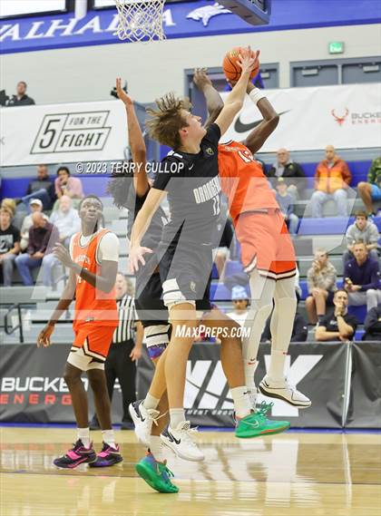 Thumbnail 2 in Orangeville Prep (Canada) vs. Wasatch Academy (5 for the Fight National Hoopfest) photogallery.