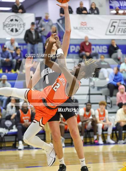 Thumbnail 2 in Orangeville Prep (Canada) vs. Wasatch Academy (5 for the Fight National Hoopfest) photogallery.