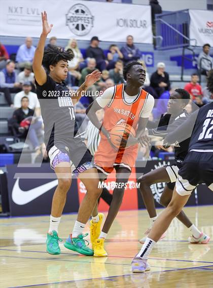 Thumbnail 1 in Orangeville Prep (Canada) vs. Wasatch Academy (5 for the Fight National Hoopfest) photogallery.