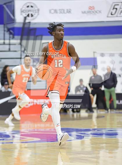 Thumbnail 3 in Orangeville Prep (Canada) vs. Wasatch Academy (5 for the Fight National Hoopfest) photogallery.