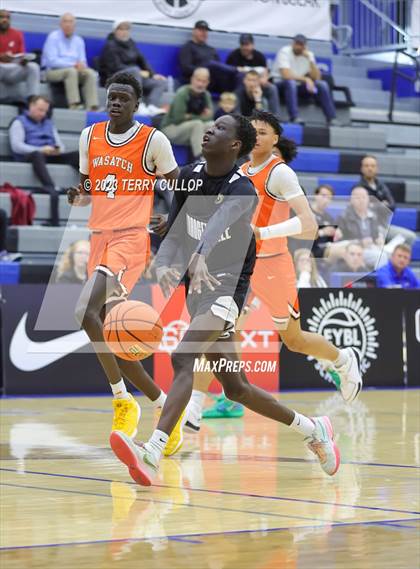 Thumbnail 1 in Orangeville Prep (Canada) vs. Wasatch Academy (5 for the Fight National Hoopfest) photogallery.