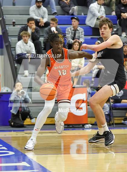 Thumbnail 1 in Orangeville Prep (Canada) vs. Wasatch Academy (5 for the Fight National Hoopfest) photogallery.