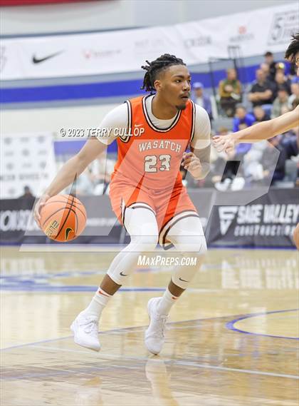Thumbnail 1 in Orangeville Prep (Canada) vs. Wasatch Academy (5 for the Fight National Hoopfest) photogallery.